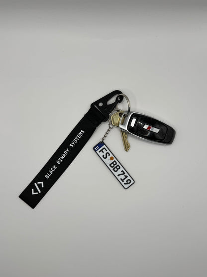 Nummernschild Schlüsselanhänger (individualisierbar)