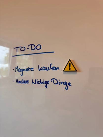 Whiteboard Magnet Warnung (3er Set)
