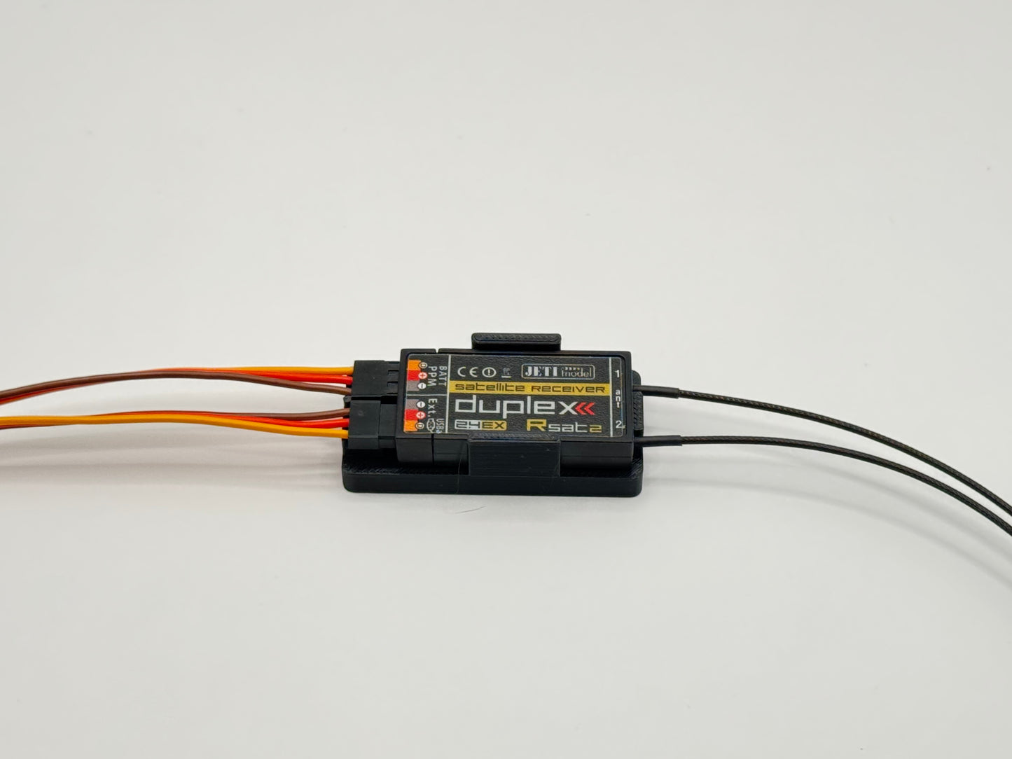 Halterung für JETI RC-Switch und RSat 2