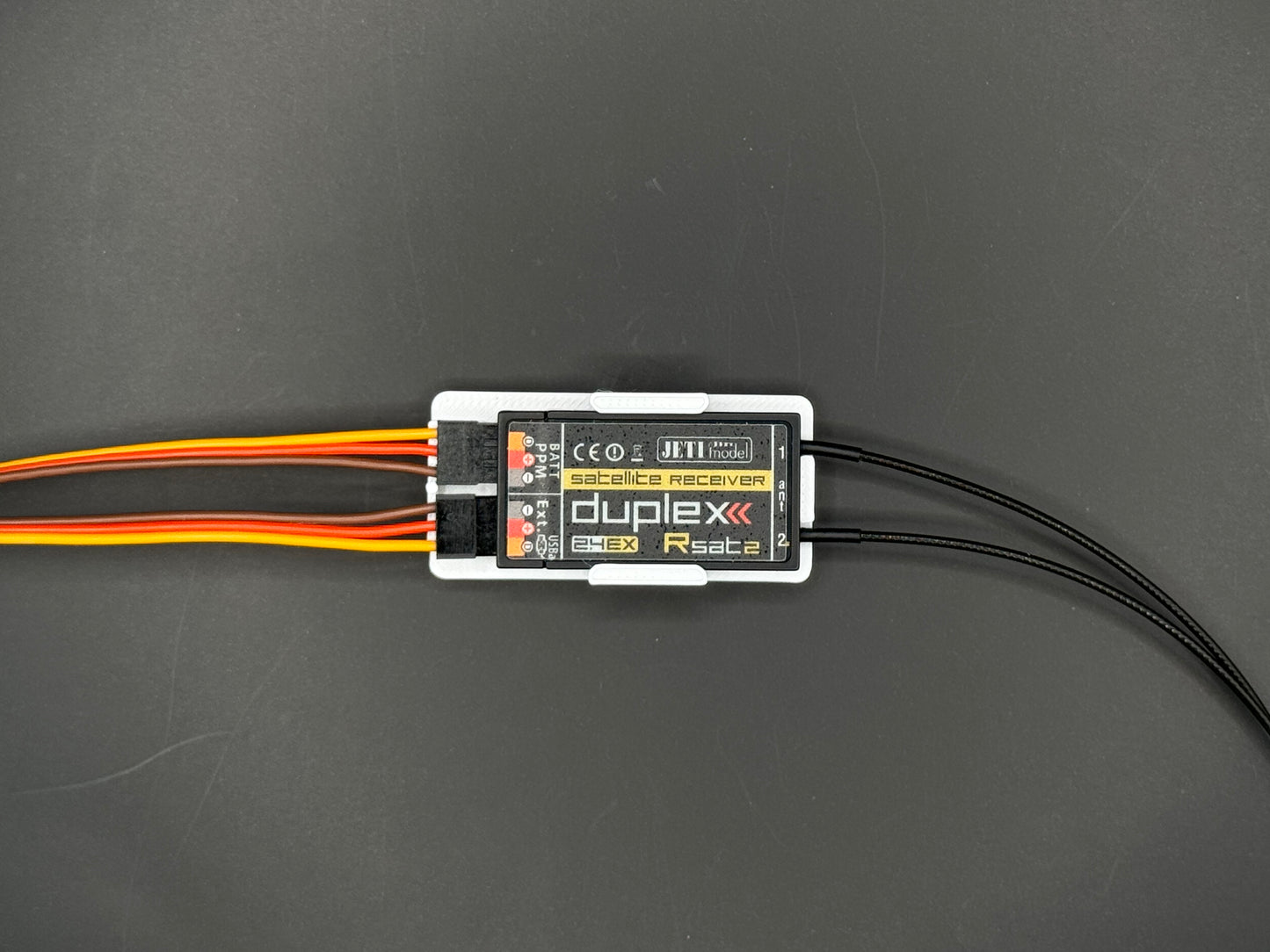 Halterung für JETI RC-Switch und RSat 2