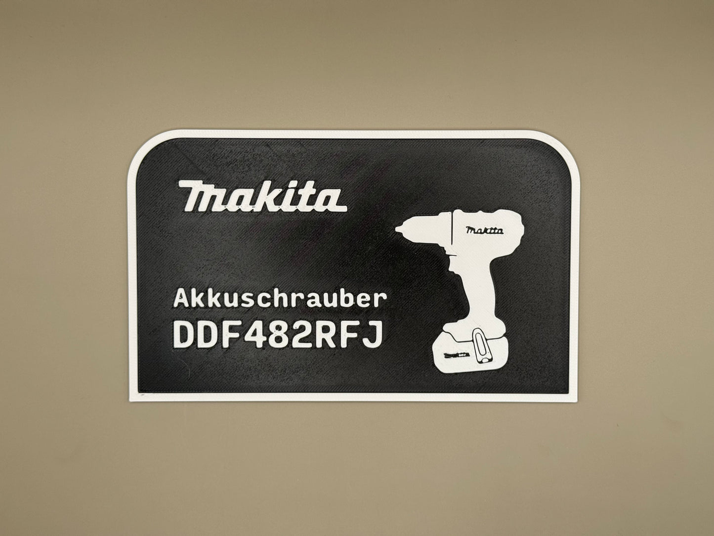 Makita Makpac Größe 2 Schild - Akkuschrauber DDF482