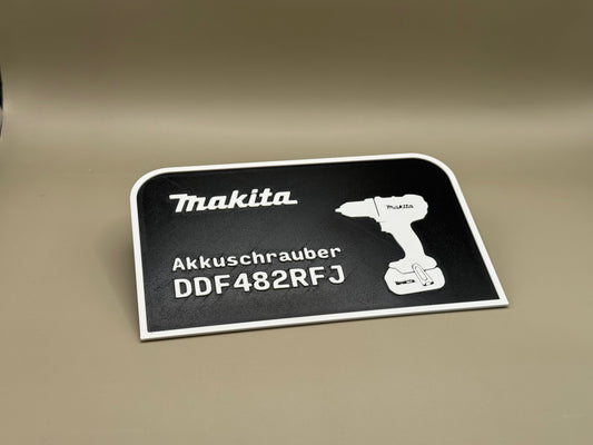Makita Makpac Größe 2 Schild - Akkuschrauber DDF482