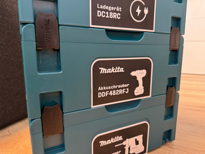 Makita Makpac Größe 2 Schild - Akkuschrauber DDF482